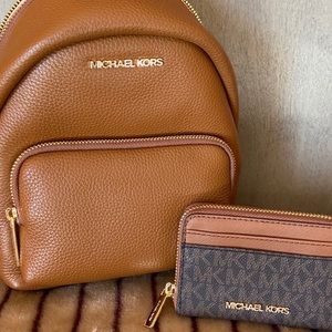 Michael Kors Small Backpack W/ Card Case